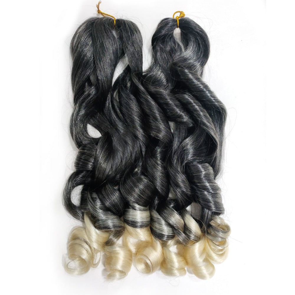 12 inches 400g Curly braiding hair in T613