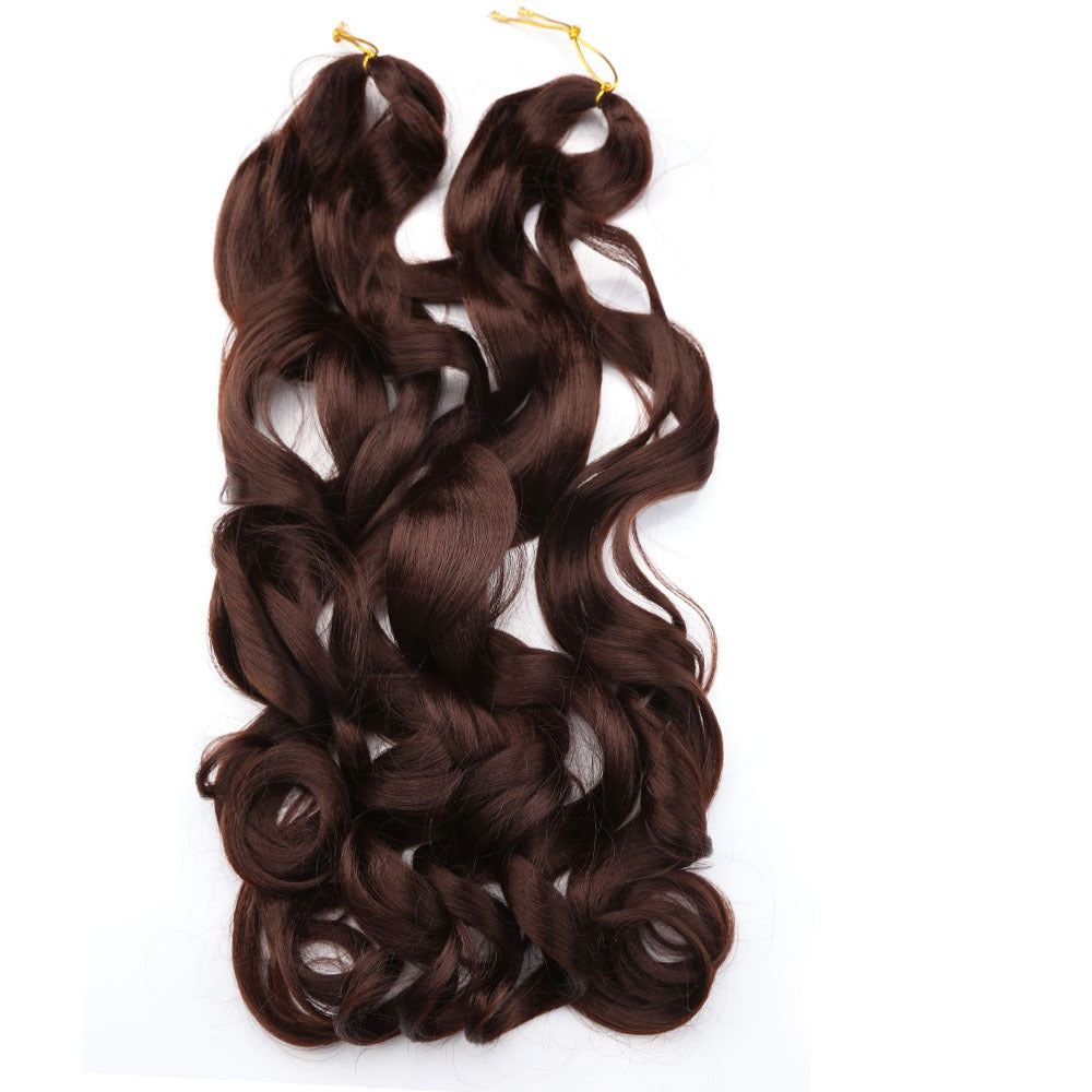 12 inches curly braiding hair 400g in color 4